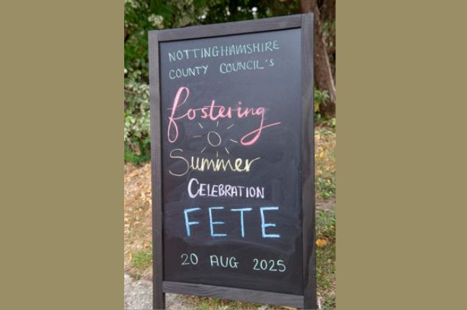 Foster event chalkboard