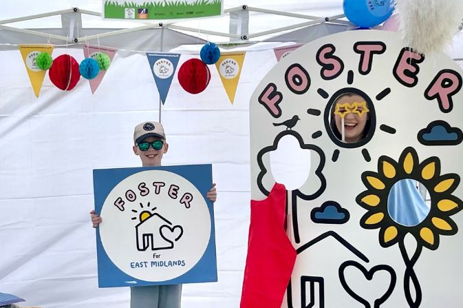 Boy at foster carer's event at Shipley Park