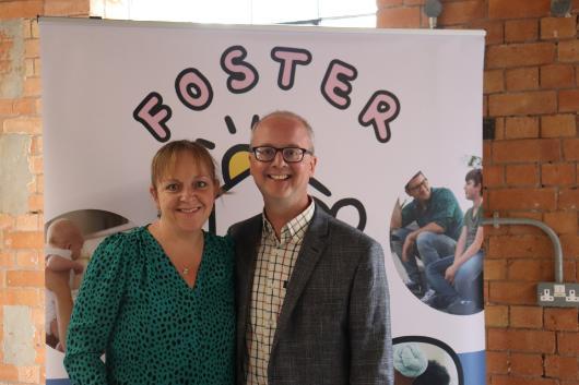 Foster carers - Sarah and Graham Pyman